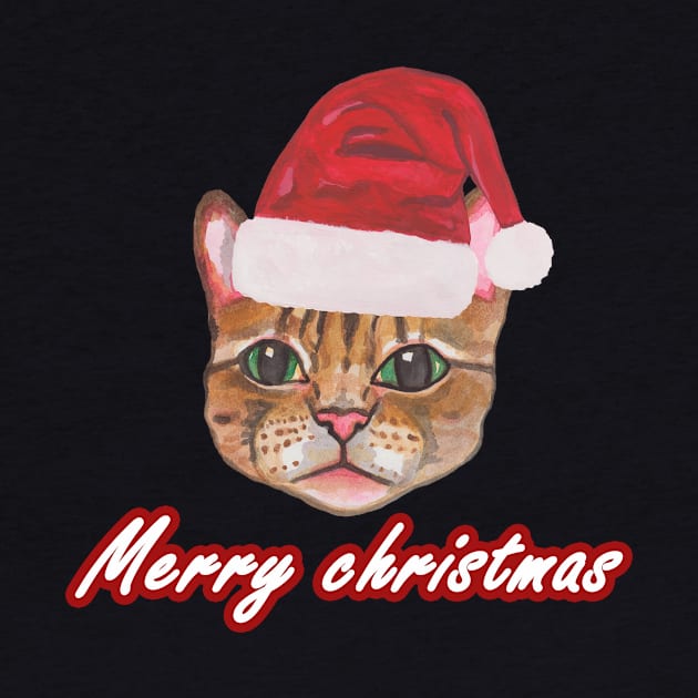 Christmas cat by deadblackpony